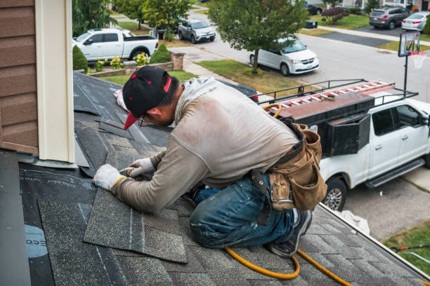 Professional Emergency Roof Repair technician working in Beldenville, WI